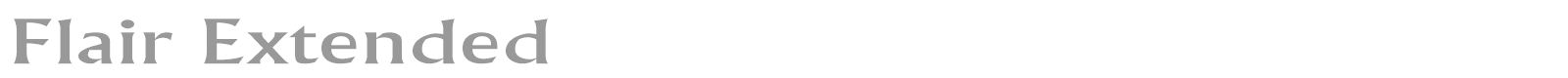 Flair Extended font preview